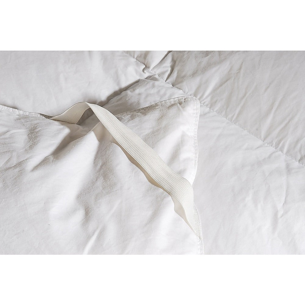 100% White Goose Feather Mattress Topper - King