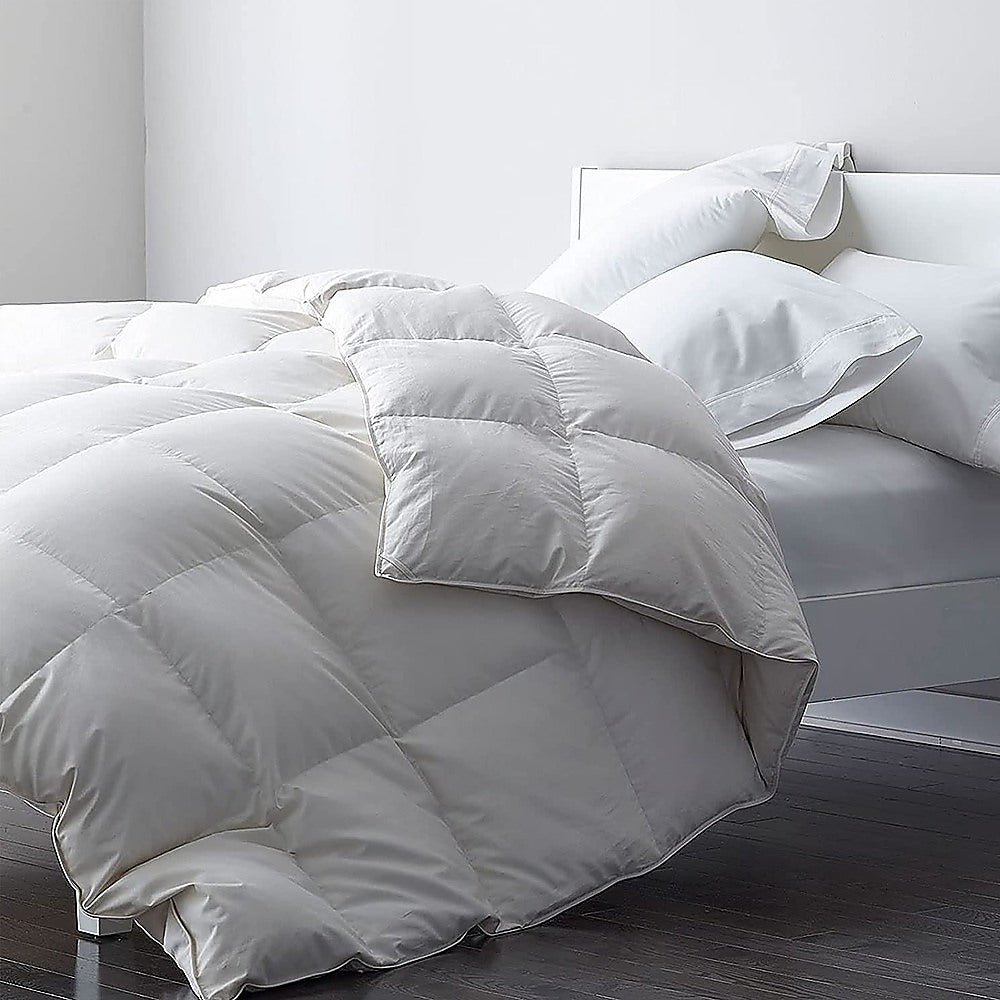 100% White Goose Feather Duvet / Quilt King Single