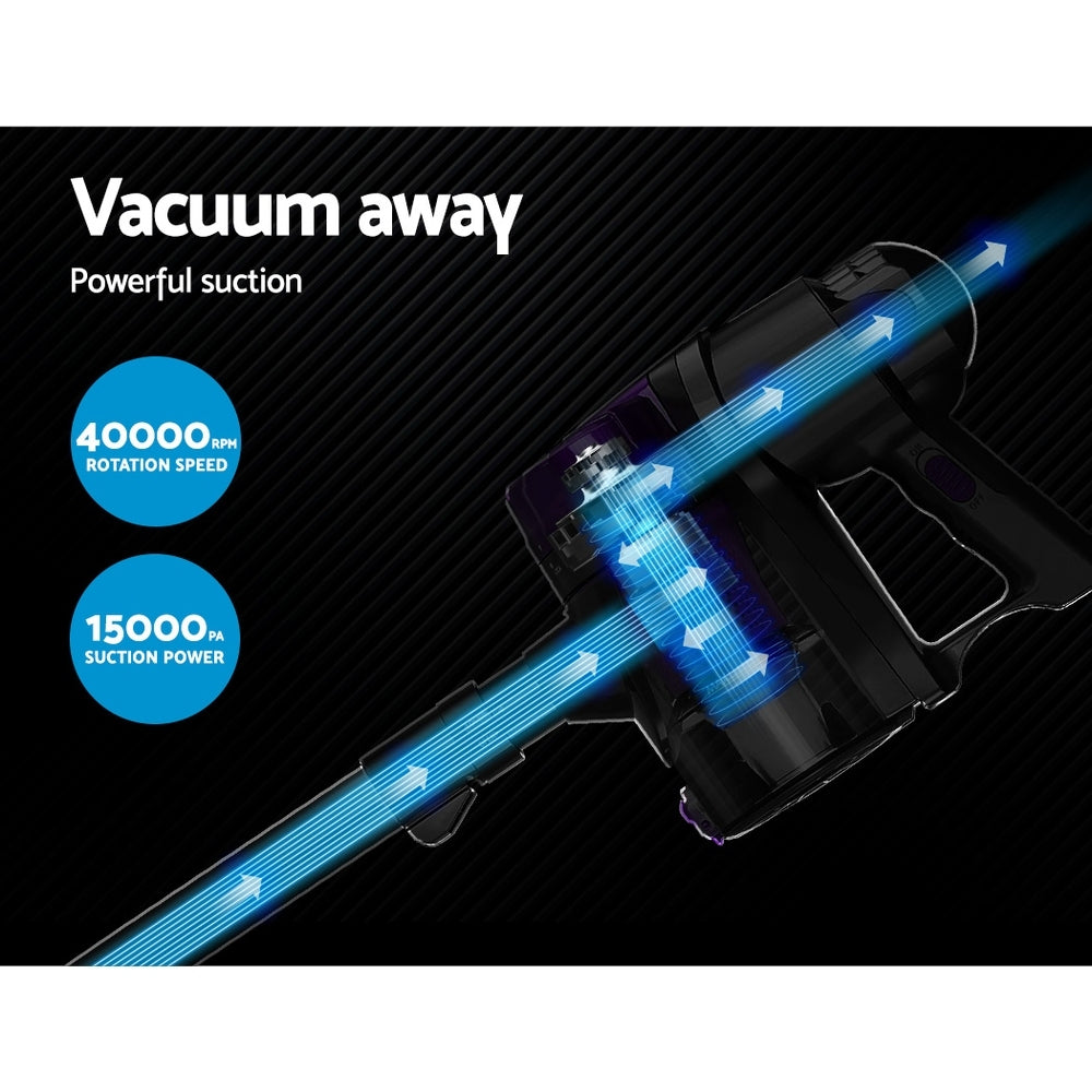 Corded Handheld Bagless Vacuum Cleaner - Purple and Silver