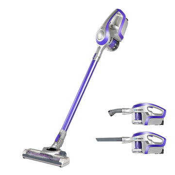 Cordless Stick Vacuum Cleaner - Purple & Grey