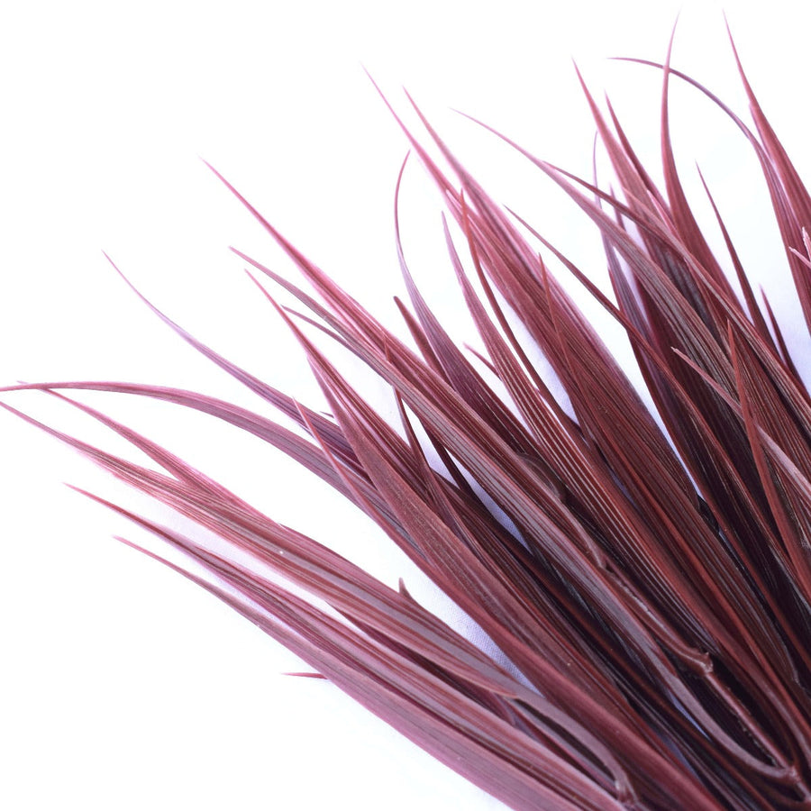 Dark Red Artificial Grass Stem 35cm Long UV Resistant